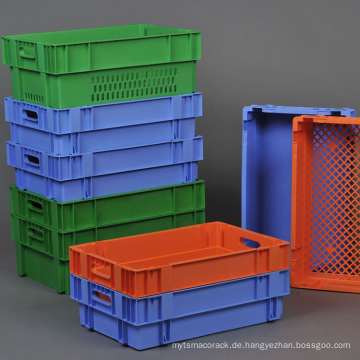 Pantone Green Retroflexed Einlegebehälter für den Gemüsetransport / Kunststoffeinwurfbehälter